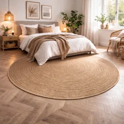 Rundt gulvtæppe - Ø 160 cm - Vævet - Udendørs - Kenzy - Nordstrand Home