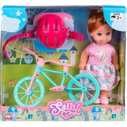 Sally med cykel inkl. hjelm