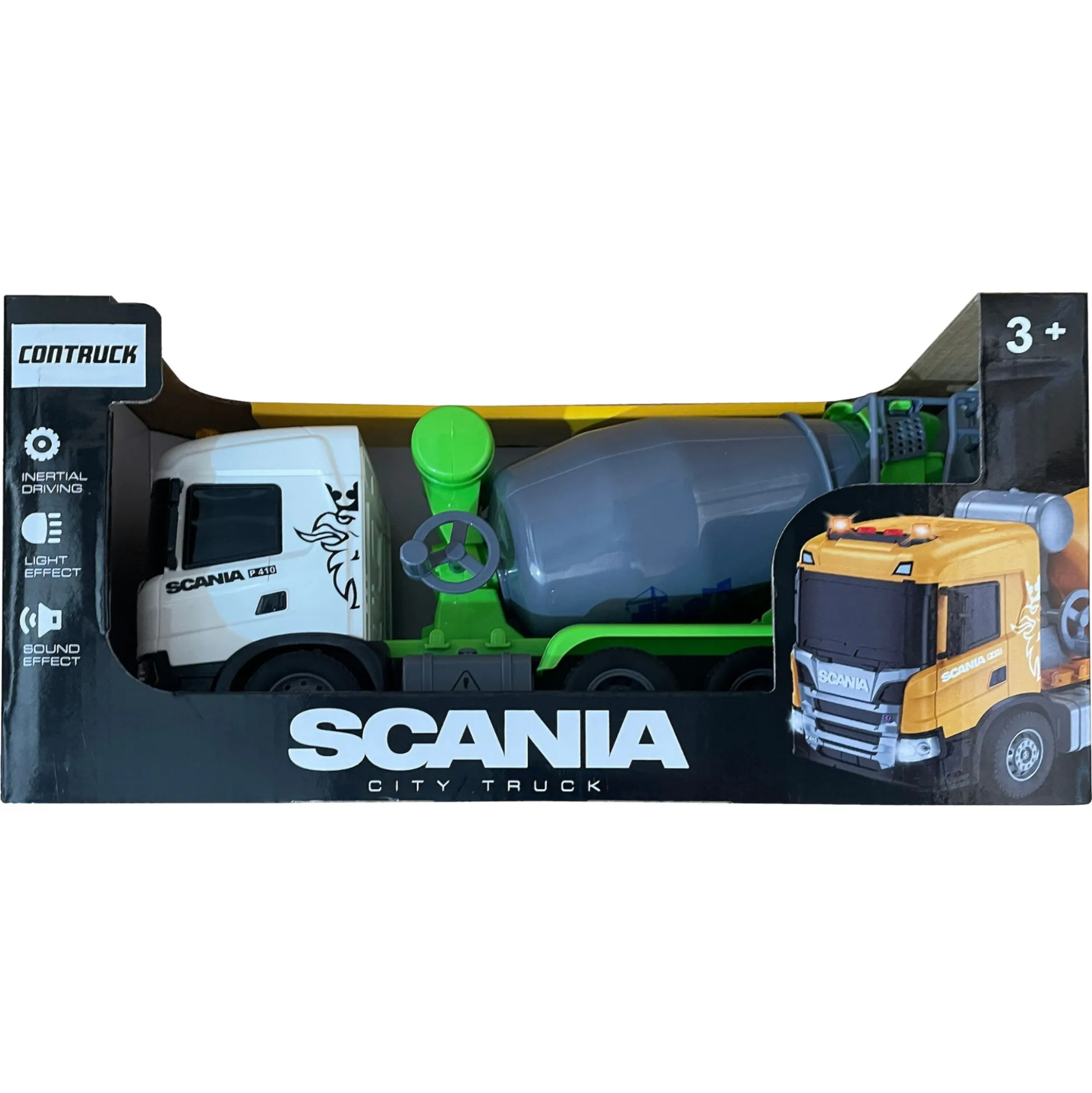 Scania cementblander med lys og lyd - 31x10,6x15 cm