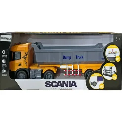 Scania lastbil med åbent lad, lys og lyd - 41x9,5x11,5 cm