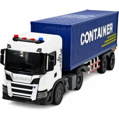 Scania lastbil med container, lys og lyd - 41x9,5x14 cm