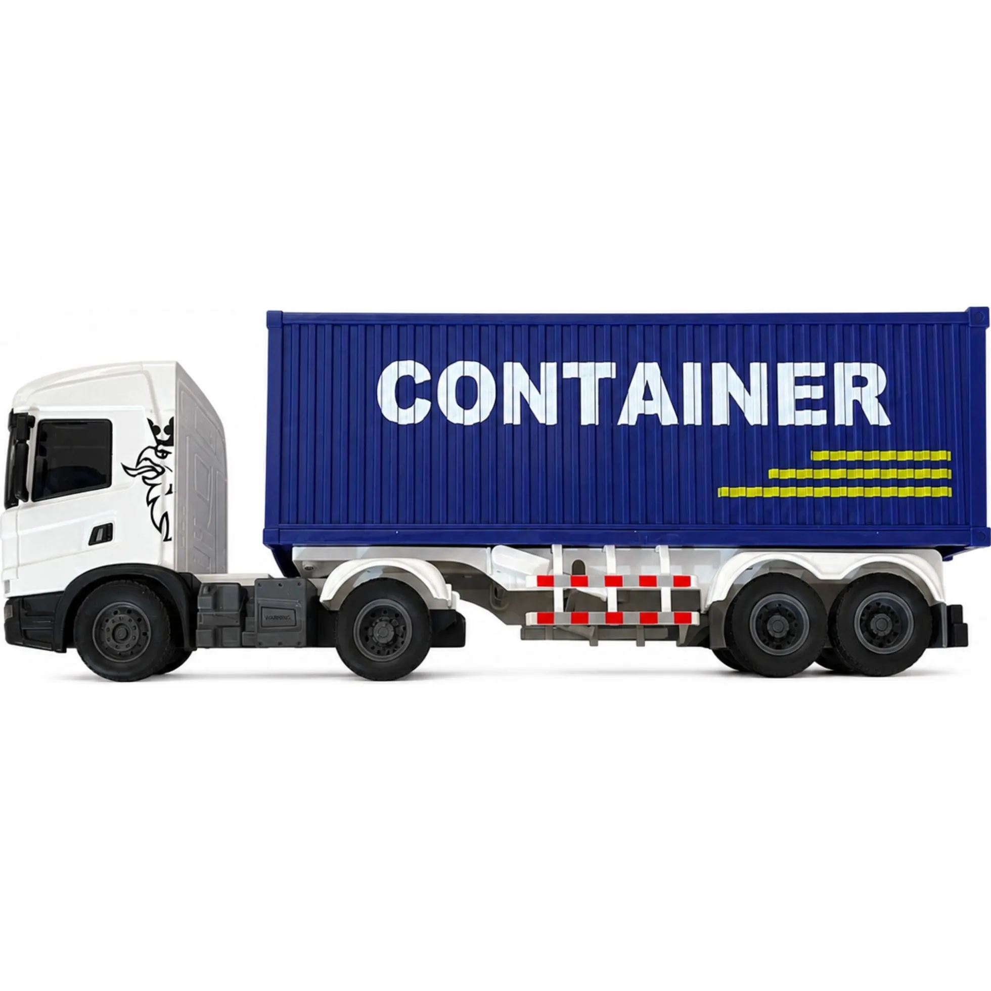 Scania lastbil med container, lys og lyd - 41x9,5x14 cm