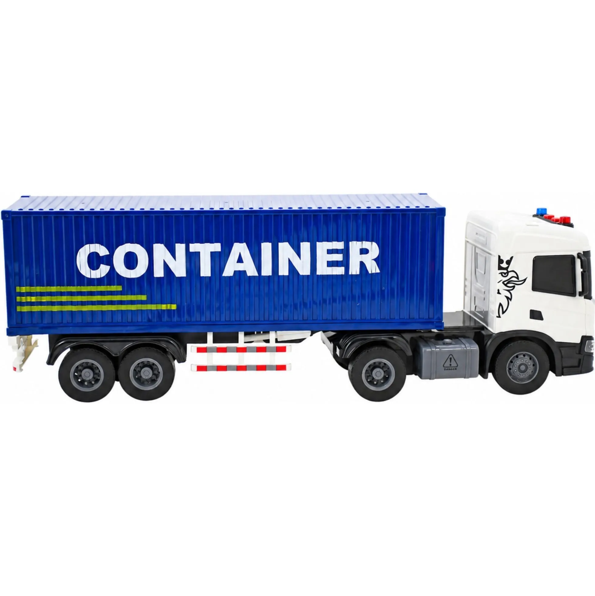 Scania lastbil med container, lys og lyd - 41x9,5x14 cm