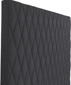 Sengegavl 140x135 cm - Mørkegråt hovedgærde med harlequin tern - Nordstrand Home