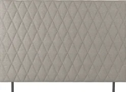 Sengegavl 180x135 cm - Sandfarvet hovedgærde med harlequin tern - Nordstrand Home