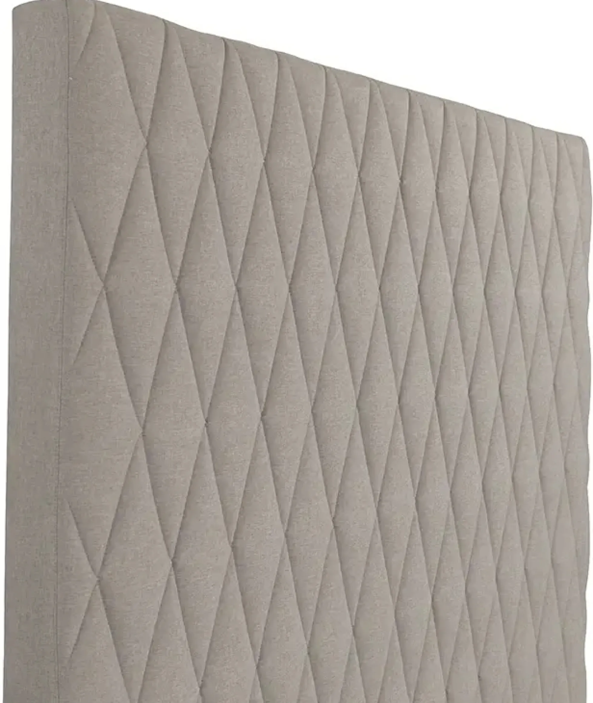 Sengegavl 180x135 cm - Sandfarvet hovedgærde med harlequin tern - Nordstrand Home