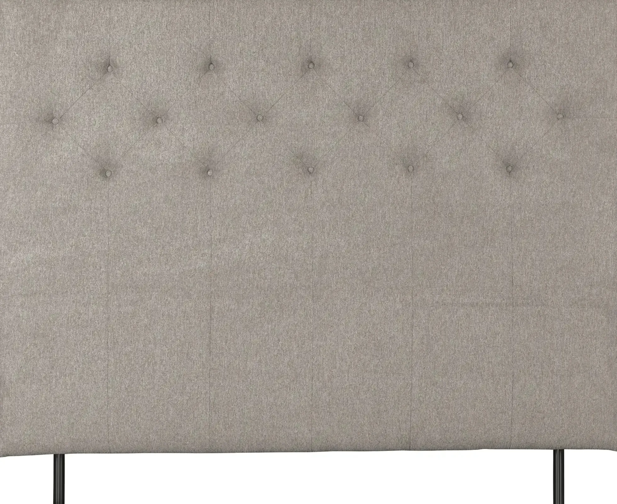Sengegavl 140x150 cm - Sandfarvet hovedgærde med knapper - Nordstrand Home