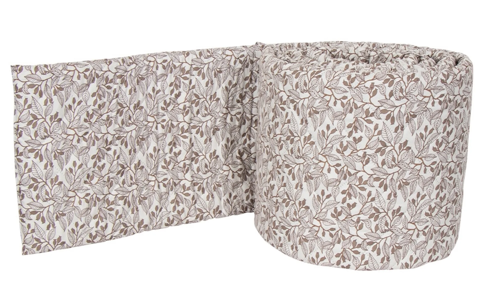 Sengerand - Passer til babyseng 120x60 cm - Beige med blade