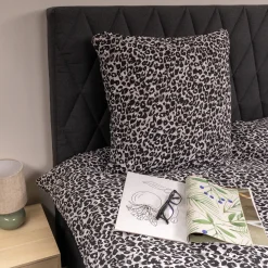 Sengetøj 140x200 cm - 100% bomuld - Leopard print
