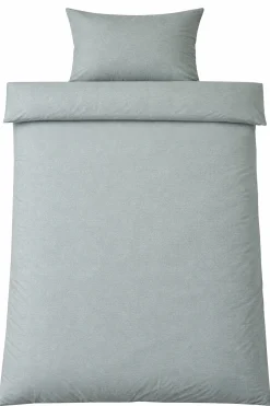 Sengetøj 150x210 cm - Bomulds flonel - Green Melange
