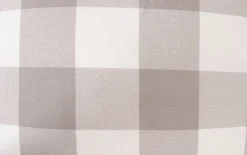 Sengetøj 140x220 cm - Bomulds flonel - Grå og hvide tern