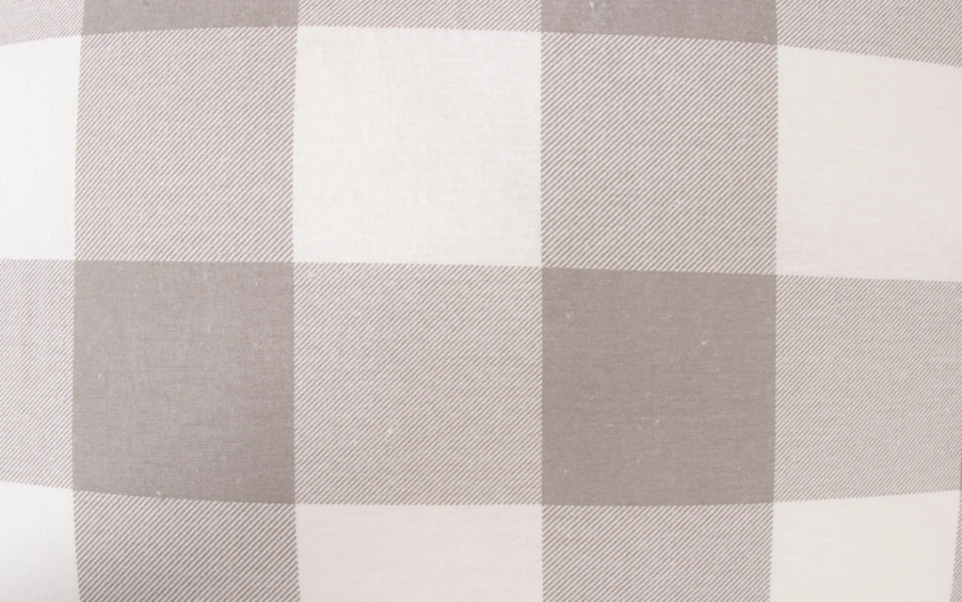 Sengetøj 140x220 cm - Bomulds flonel - Grå og hvide tern