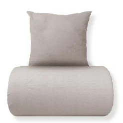 Sengetøj 140x220 cm - Bomulds flonel - Grey Melange