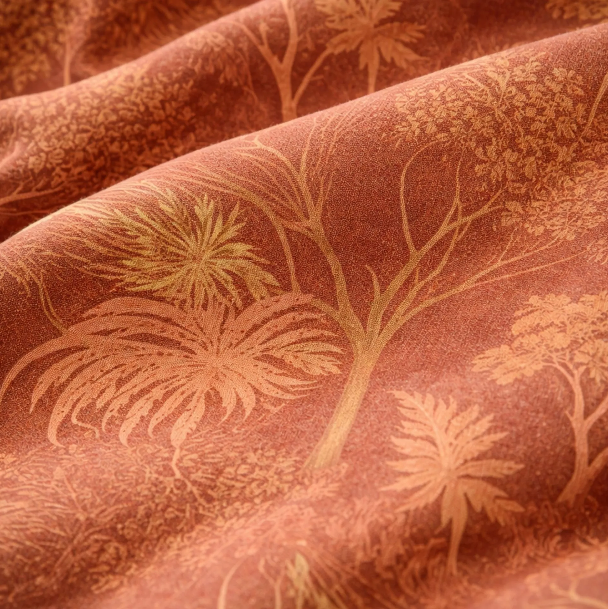 Sengetøj 140x220 cm - 100% bomuldssatin - Høie Of Scandinavia - Margrethe Terracotta