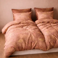 Sengetøj 140x220 cm - 100% bomuldssatin - Høie Of Scandinavia - Margrethe Terracotta
