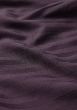 Sengetøj 140x220 cm - 100% bomuldssatin - Klassisk lilla striber
