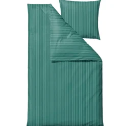 Sengetøj 140x220 cm - 100% Damaskvævet bomuldssatin - Södahl Noble - Grøn