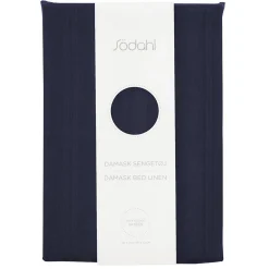 Sengetøj 140x220 cm - 100% Damaskvævet bomuldssatin - Södahl Noble - Blåt