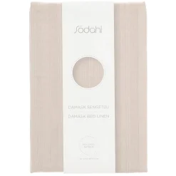 Sengetøj 140x220 cm - 100% Damaskvævet bomuldssatin - Södahl Noble - Beige