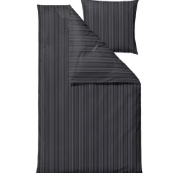 Sengetøj 140x220 cm - 100% Damaskvævet bomuldssatin - Södahl Noble - Antracitgrå