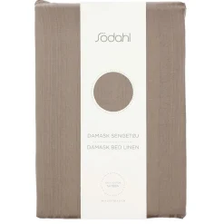 Sengetøj 140x200 cm - 100% Damaskvævet bomuldssatin - Södahl Noble - Brun