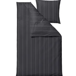 Sengetøj 140x200 cm - 100% Damaskvævet bomuldssatin - Södahl Noble - Antracitgrå