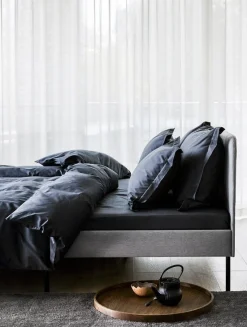 Sengetøj 140x220 cm - 100% egyptisk bomuldssatin - Høie Of Scandinavia - Elegance Blå