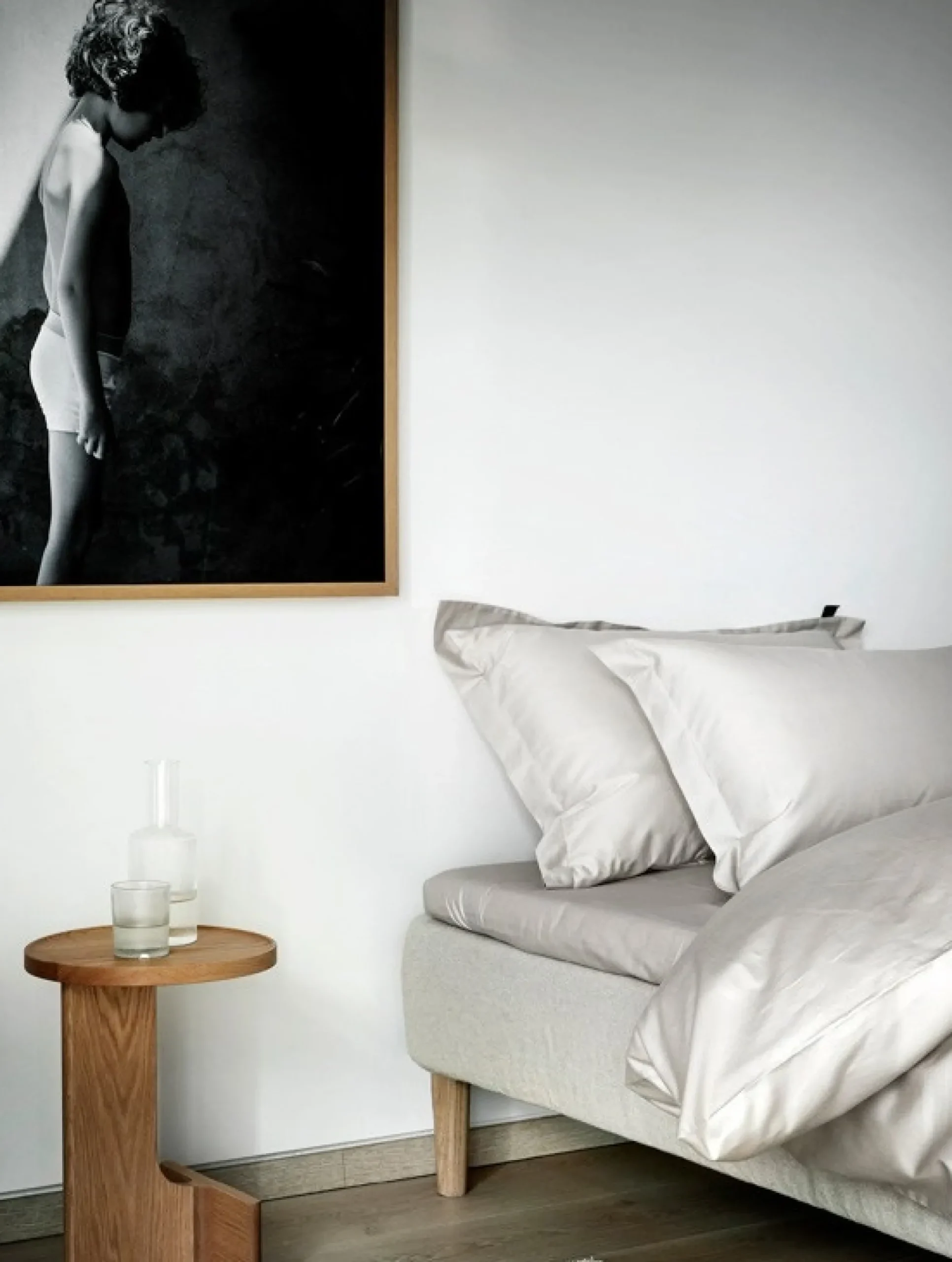 Sengetøj 140x220 cm - 100% egyptisk bomuldssatin - Høie Of Scandinavia - Elegance Beige