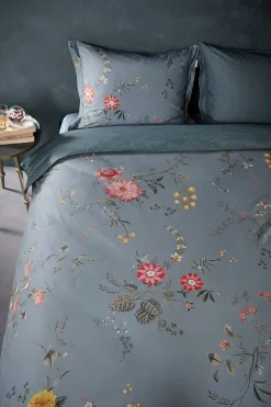 Sengetøj 200x220 cm - Fleur Grandeur Blue - Vendbar sengesæt i 100% bomuld - Pip Studio sengetøj