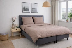 Sengetøj 140x220 cm - Microfiber - Brunt mønster