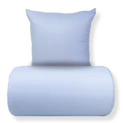 Sengetøj 140x220 cm - Microfiber - Ensfarvet pastel blå