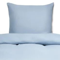 Sengetøj 140x220 cm - Microfiber - Ensfarvet lyseblå