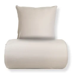 Sengetøj 140x220 cm - Microfiber - Ensfarvet beige