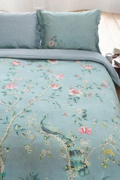 Sengetøj 200x220 cm - Okinawa blue - Vendbar dobbelt dynebetræk - 100% bomuld - Pip Studio sengetøj