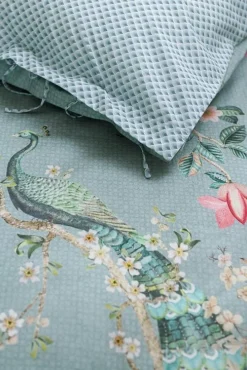 Sengetøj 200x220 cm - Okinawa blue - Vendbar dobbelt dynebetræk - 100% bomuld - Pip Studio sengetøj