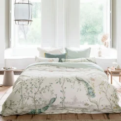Sengetøj 200x220 cm - Okinawa white - Vendbar dobbelt dynebetræk - 100% bomuld - Pip Studio sengetøj