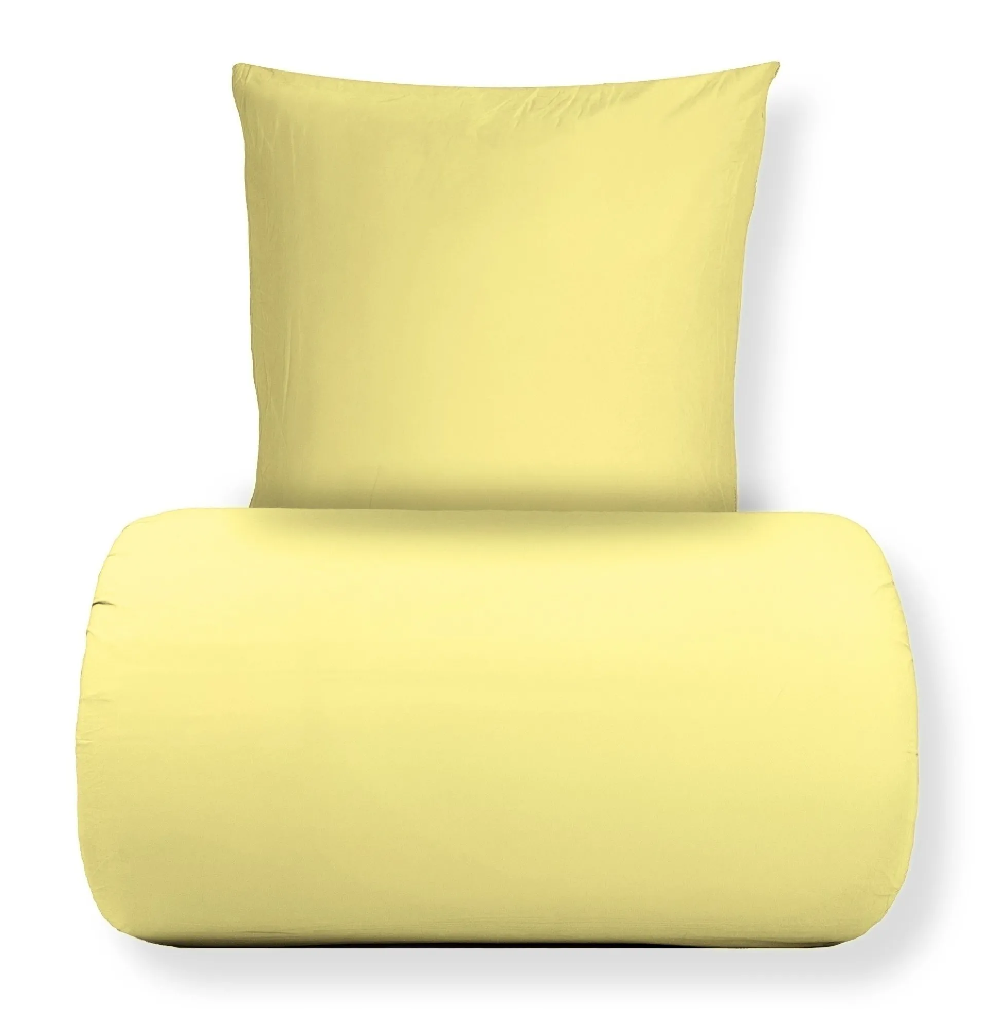 Sengetøj 150x210 cm - Stonewashed - Firm yellow