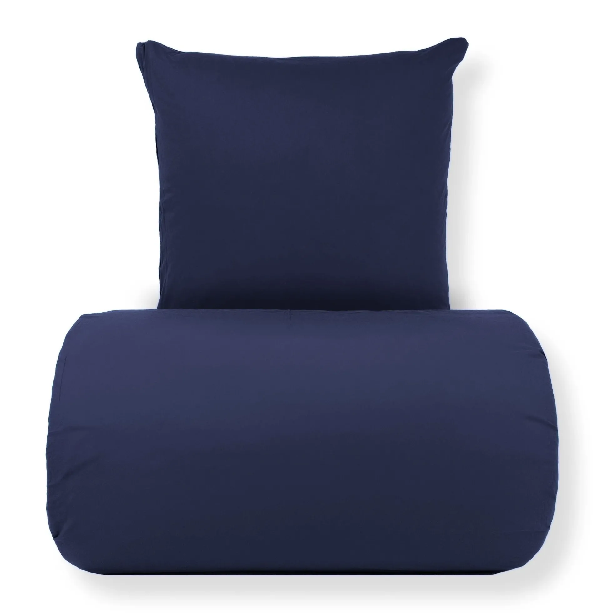 Sengetøj 140x220 cm - Stonewashed - Firm deep blue