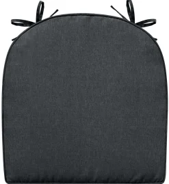 Siddehynde til havestol - Antracit gråt havehynde med 6 cm skum - Måler 48x49 cm - UV-resistent udendørs hynde - Nordstrand Home sædehynde