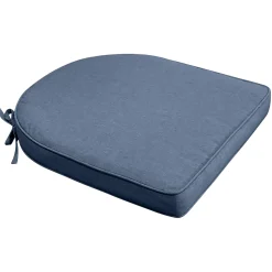 Siddehynde til havestol - Mørkeblå havehynde med 6 cm skum - Måler 48x49 cm - UV-resistent udendørs hynde - Nordstrand Home sædehynde