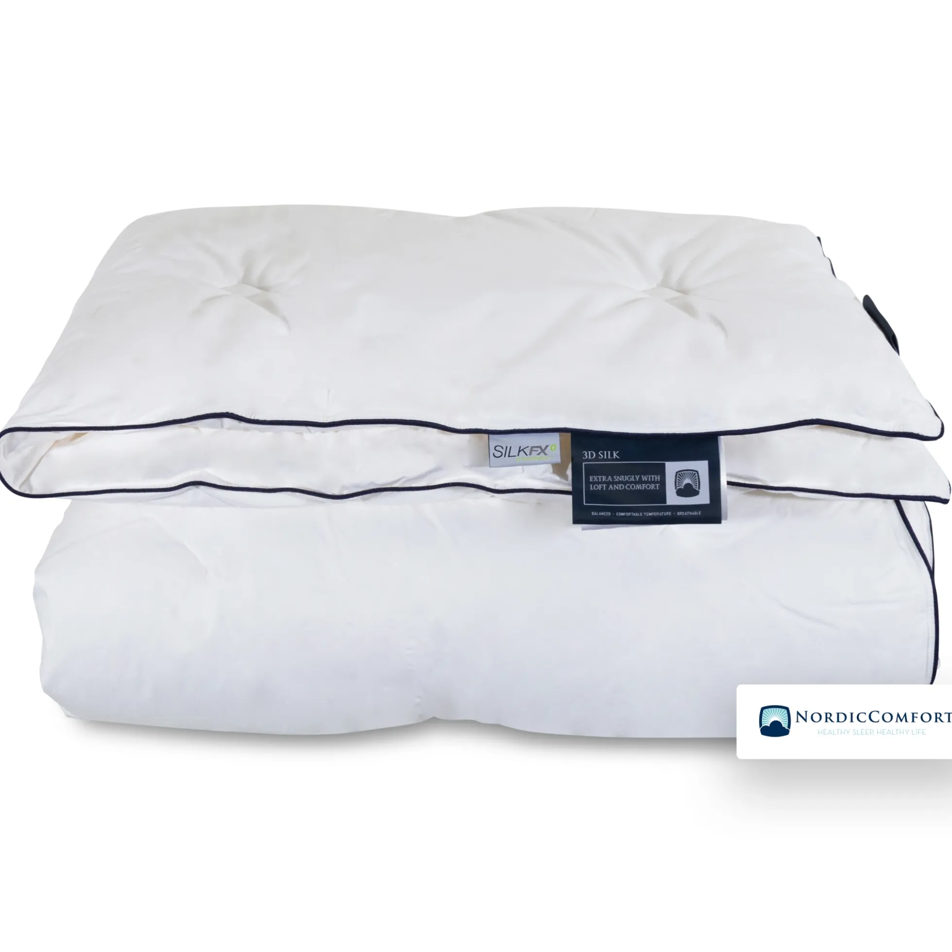 Silkedyne - Fyldig helårsdyne - 140x220 cm - Nordic Comfort - Vaskbar silkedyne