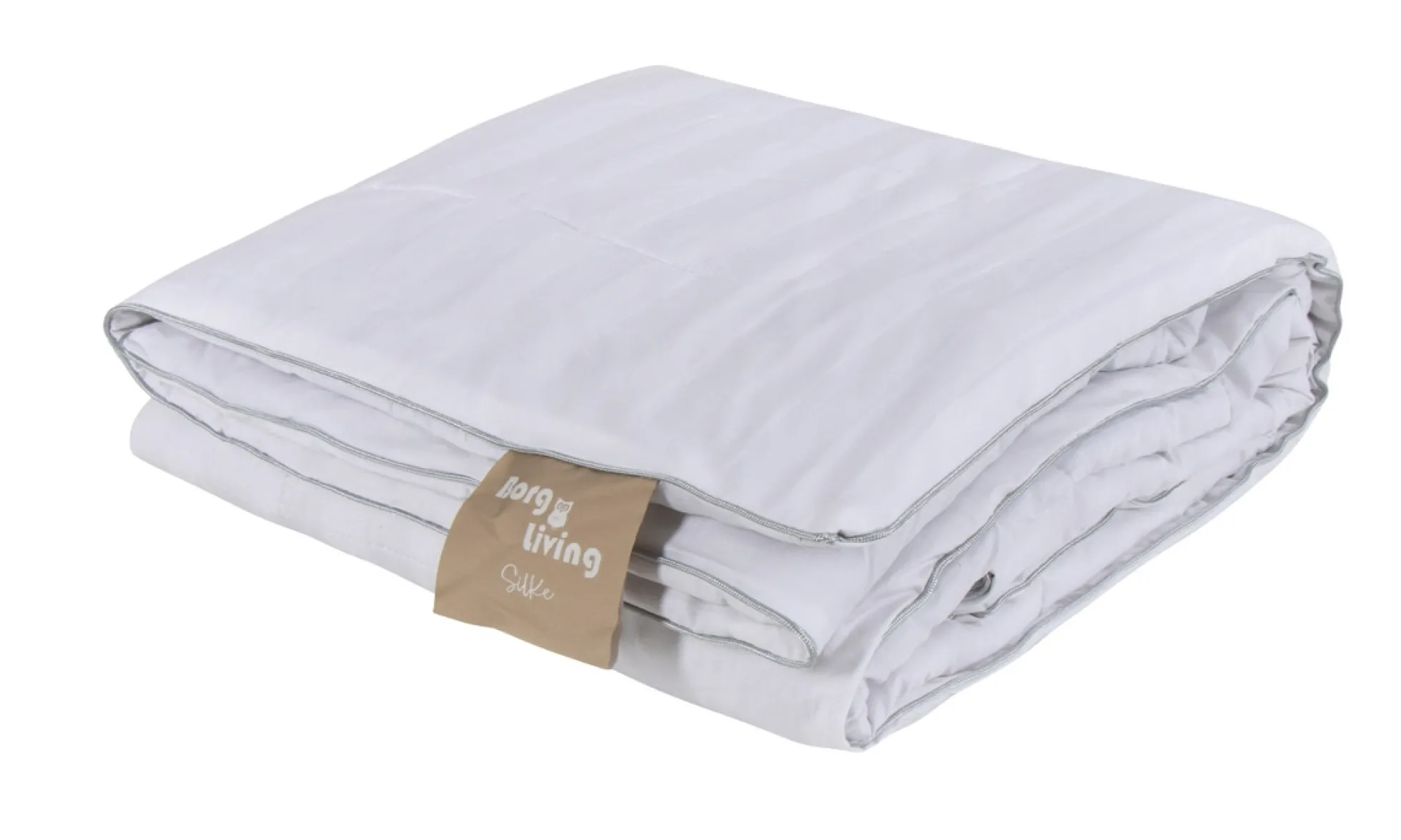 Silkedyne med 100% Mulberry silkefyld - Temperaturregulerende helårsdyne - 140x220 cm - Borg Living