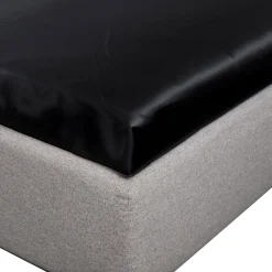 Silkelagen - Kuvertlagen 90x200x8 cm - Sort - 100% morbærsilke - By Borg