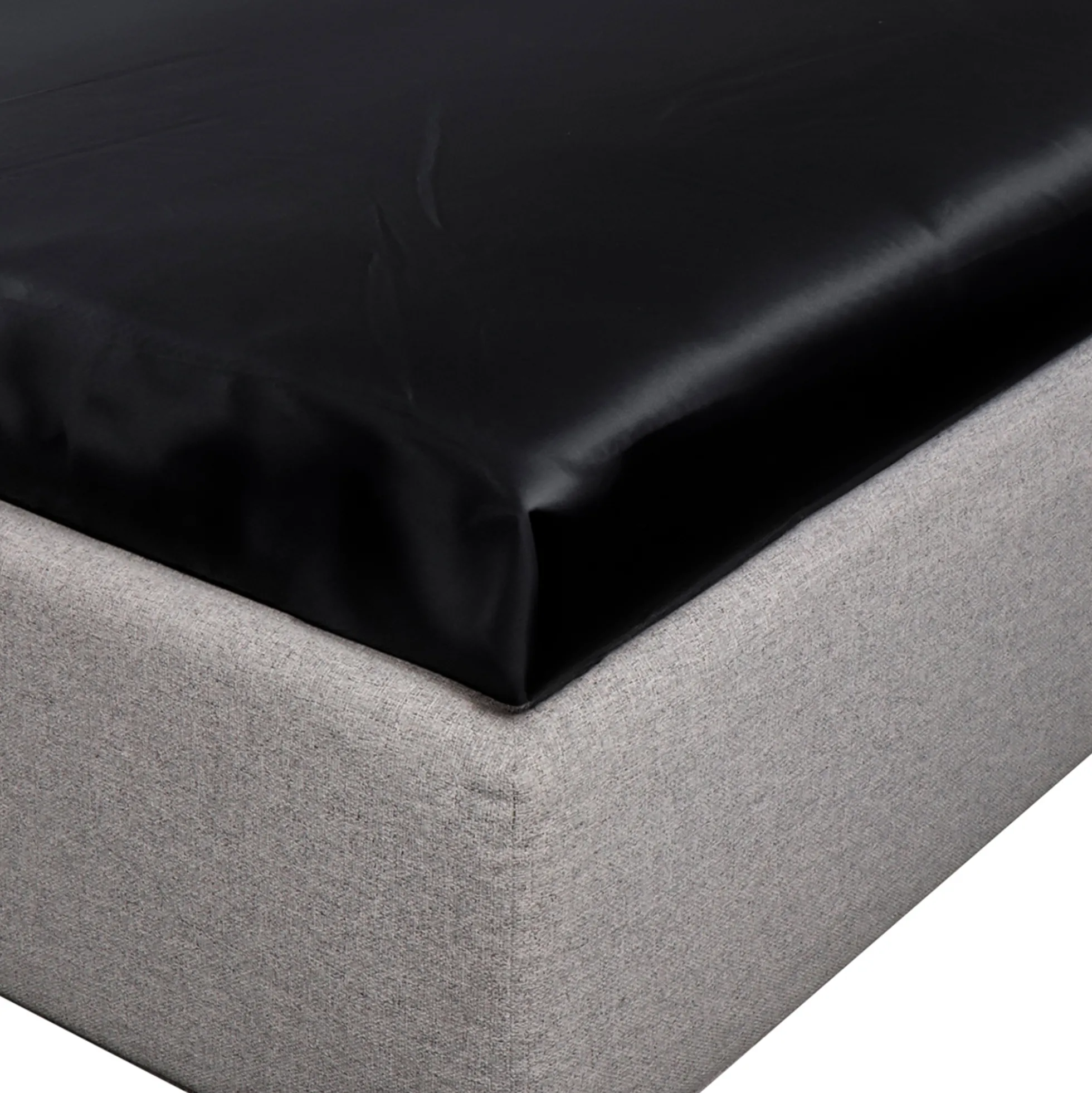 Silkelagen - Kuvertlagen 90x200x8 cm - Sort - 100% morbærsilke - By Borg