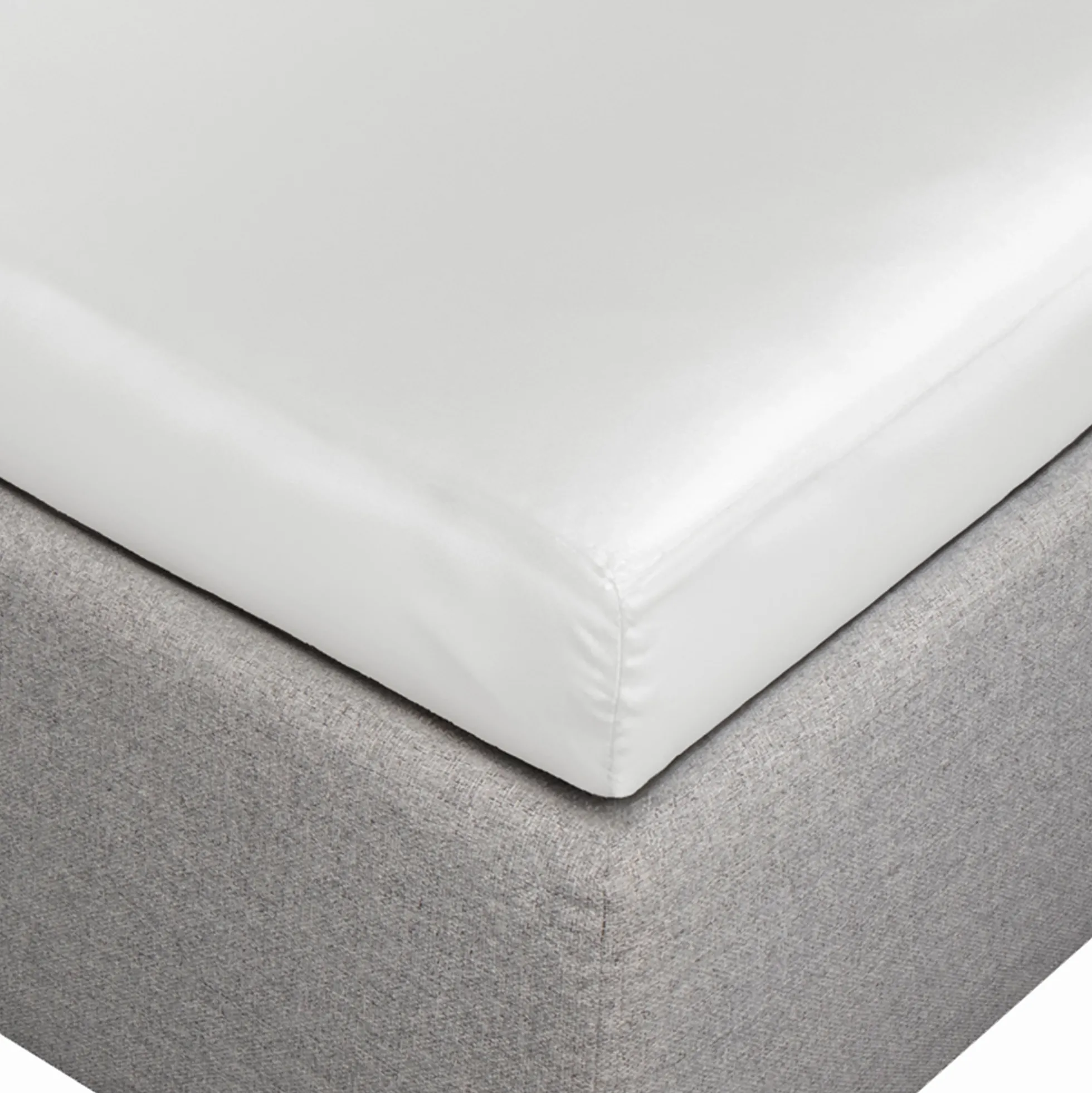 Silkelagen - Kuvertlagen 90x200x8 cm - Hvid - 100% morbærsilke - By Borg