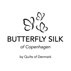 Silkelagen - Kuvertlagen 180x200x8 cm - Grå - 100% Silke - Butterfly Silk