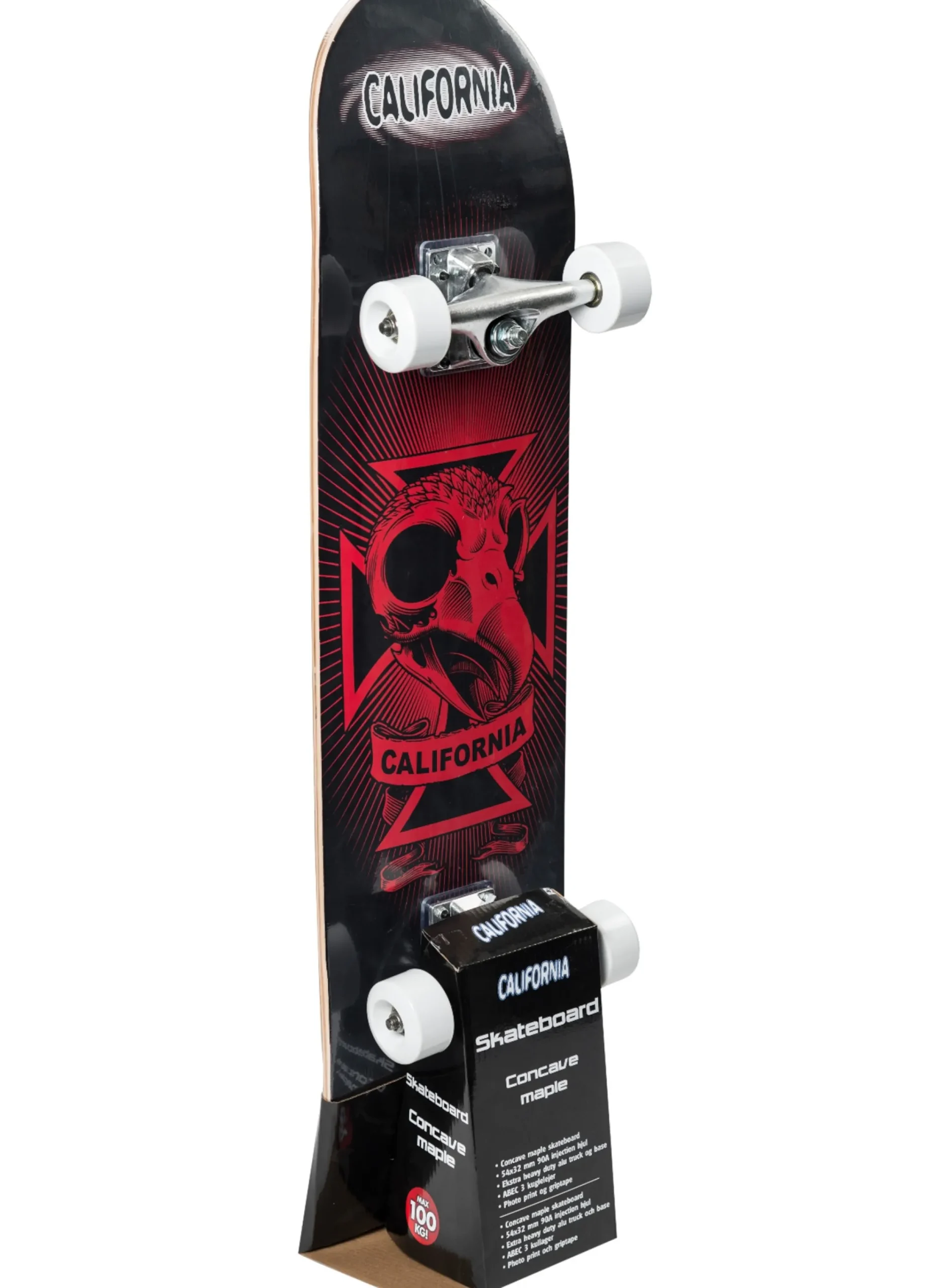 Skateboard - California Concave Maple - Sort