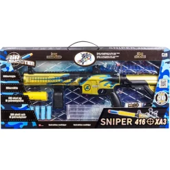 Sniper 416 XA3 softbullet-gevær med kikkert - 20 skumpile - 74 cm