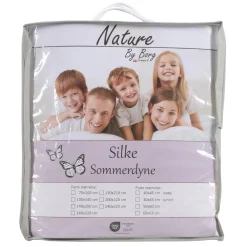 Sommer dobbeltdyne - Silkedyne 100% mulberry silke - 240x220 cm - Nature By Borg dyne