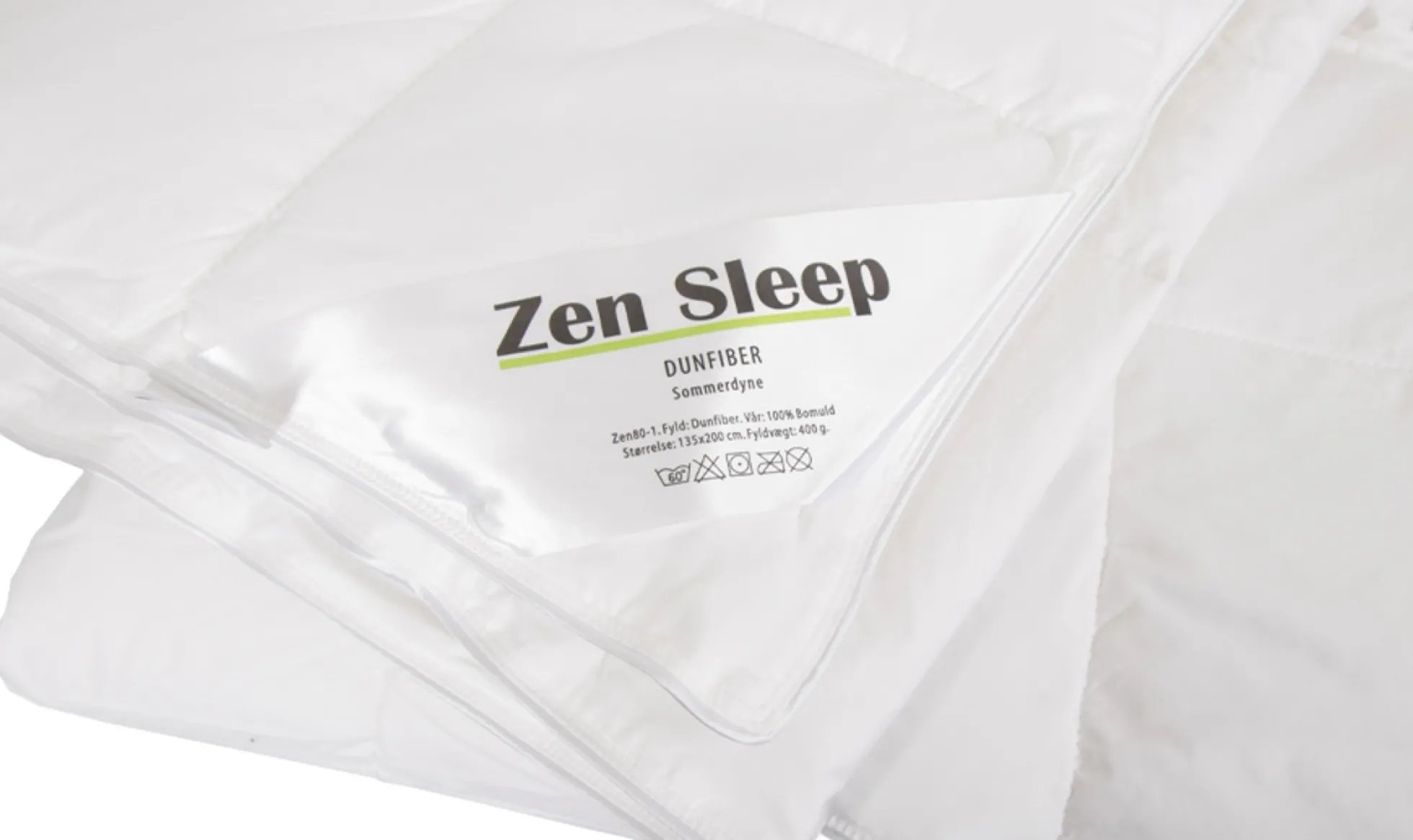 Sommerdyne - Sval fiberdunsdyne - Allergivenlig dyne - 150x210 cm - Zen Sleep